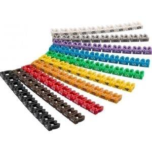 Goobay Kabelmarker-Clips ''Ziffern 0-9'', für Kabeldurchmesser bis 4 mm, 4 mm