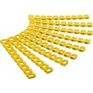 Goobay Kabelmarker-Clips ''Buchstaben A-C'', für Kabeldurchmesser bis 6 mm, 6 mm
