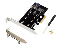 Microconnect MC-PCIE-SSDADAPTER, PCIe, M.2, Schwarz, 60 mm, 80 mm, 42 mm