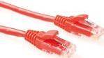 ACT Red 0.5 meter U/UTP CAT6 patch cable component level with RJ45 connectors