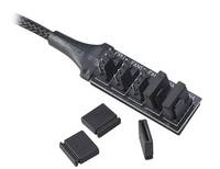 Akasa AK-CBFA08-30BK - 0,3 m - 4-pin PWM - 5 x 4-pin PWM - Männlich - Männlich - Gerade