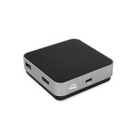 OWC USB-C Travel Dock, Kabelgebunden, USB 3.2 Gen 1 (3.1 Gen 1) Type-C, Grau, Space Gray, SD, SDHC, SDXC, CE, FCC