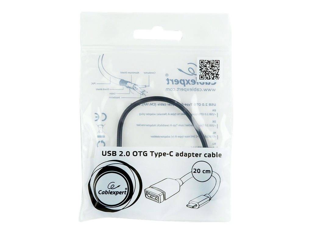 Gembird Cablexpert - USB-Adapter - USB-C (M) zu USB (W)USB 2.0 OTG - 20 cm