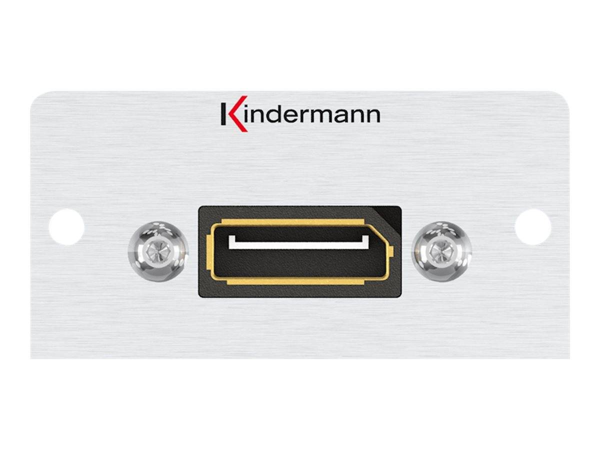 Kindermann Konnect 50 alu - Modulares Faceplate-Snap-In - DisplayPort