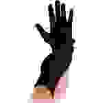 HYGOSTAR Baumwoll-Handschuh NERO, schwarz, XL Baumwollgemisch, Länge: 260 mm, beidseitig tragbar,