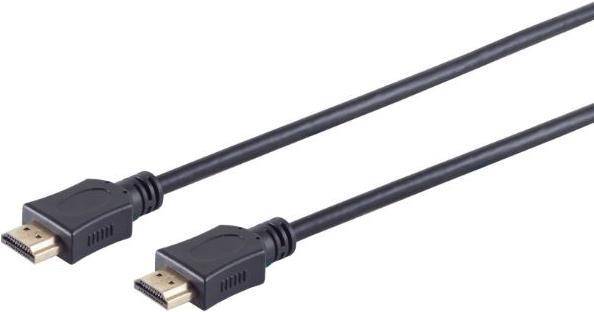 Helos Anschlusskabel, HDMI Stecker/Stecker, 4K, 1,5m, schwarz HDMI 2.0 Stecker/Stecker HEAC , 3840 x 2160 @ 60 HZ ,