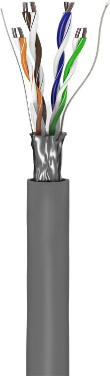 goobay CAT 5e Netzwerkkabel F/UTP grau 305 m