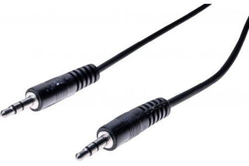 Audiokabel 3,5 mm Klinkenstecker an 3,5 mm Klinkenstecker, schwarz, ca. 2,0 m