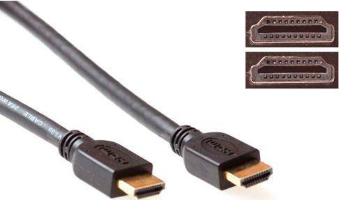 ACT 0.5m 2xHDMI 0.5m HDMI Type A (Standard) HDMI Type A (Standard) Schwarz HDMI-Kabel (AK3789)