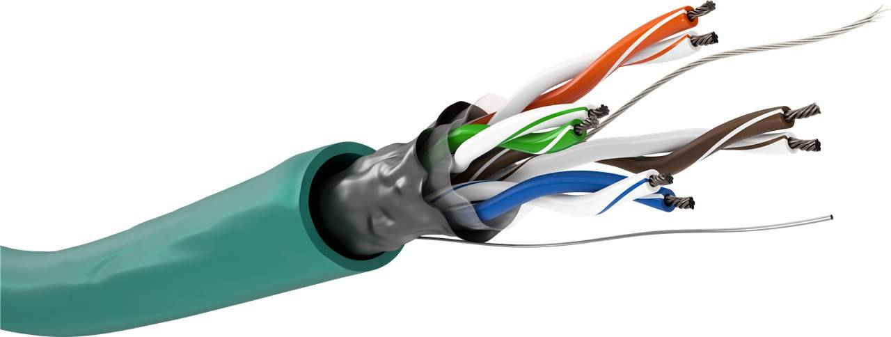 goobay CAT 5e Netzwerkkabel F/UTP grün 100 m