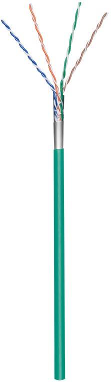 goobay CAT 5e Netzwerkkabel F/UTP grün 100 m