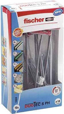 Fischer DUOTEC 10 S PH LD, Spreizdübel, Beton, Metall, Grau, 50 mm, 1 cm