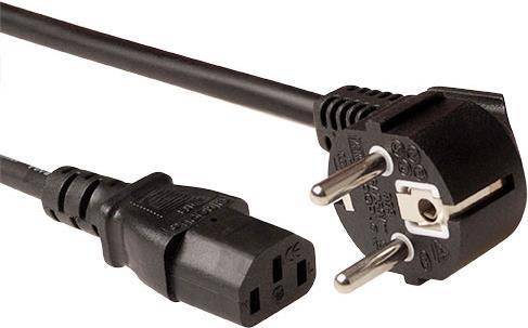 ACT Powercord LSZH mains connector CEE7/7 male (angled)