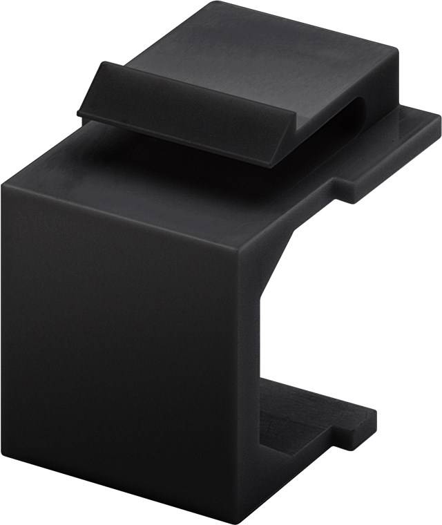 goobay Keystone Abdeckung schwarz (4 Stück)