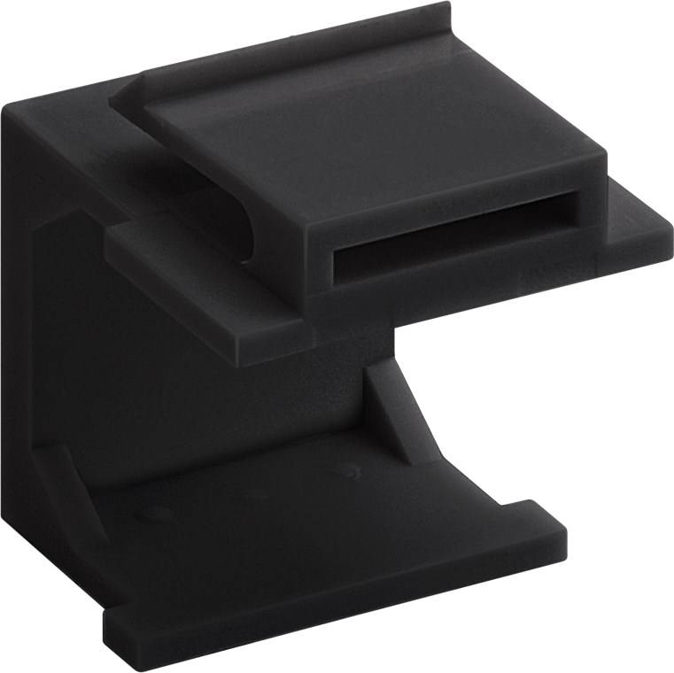 goobay Keystone Abdeckung schwarz (4 Stück)