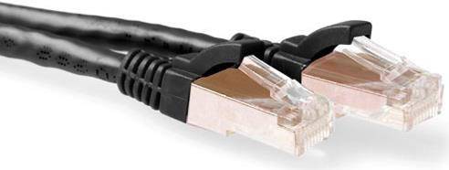 ACT 0.5m Cat6a SSTP 0.5m Cat6a S/FTP (S-STP) Schwarz Netzwerkkabel (IB9200)