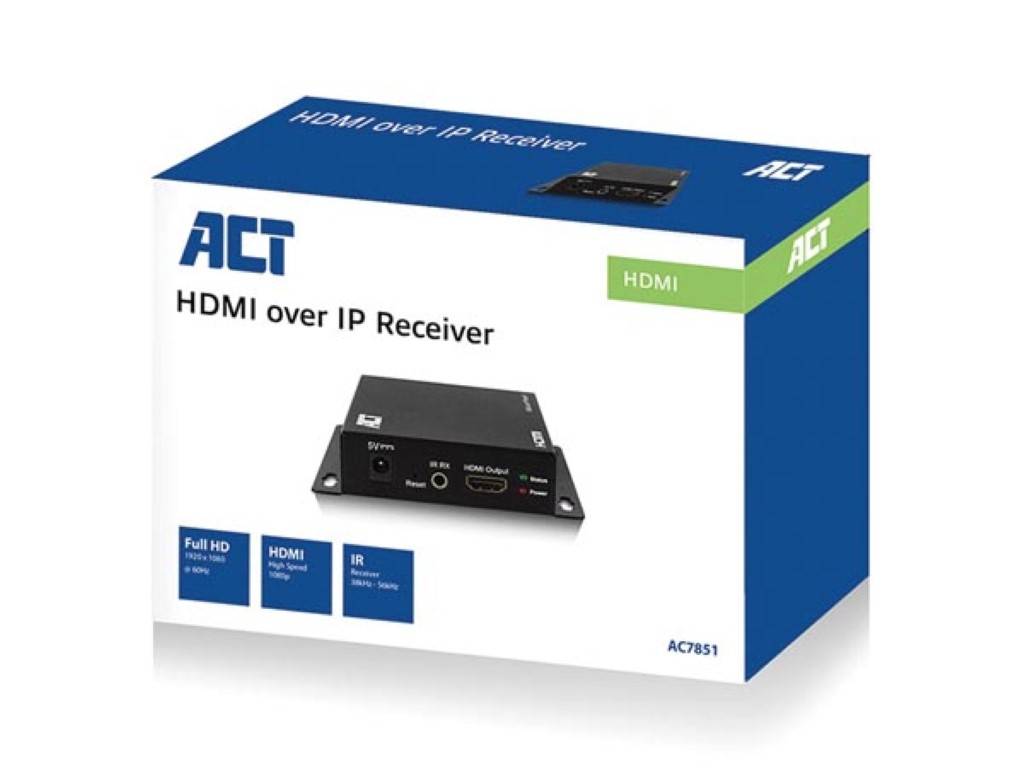 HDMI over IP-Empfängereinheit für ACTAC7850 mit IR-Unterstützung