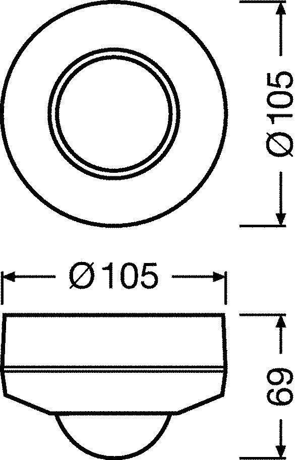 OSRAM BETRIEBSGERÄTE DALI-2 Sensor DALI2 SENSOR PDHB CM