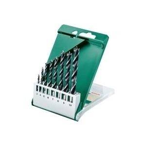 Bosch Accessories 2609255215 Holz-Spiralbohrer-Set 8teilig 3 mm, 4 mm, 5 mm, 6 mm, 7 mm, 8 mm, 9 mm, 10 mm