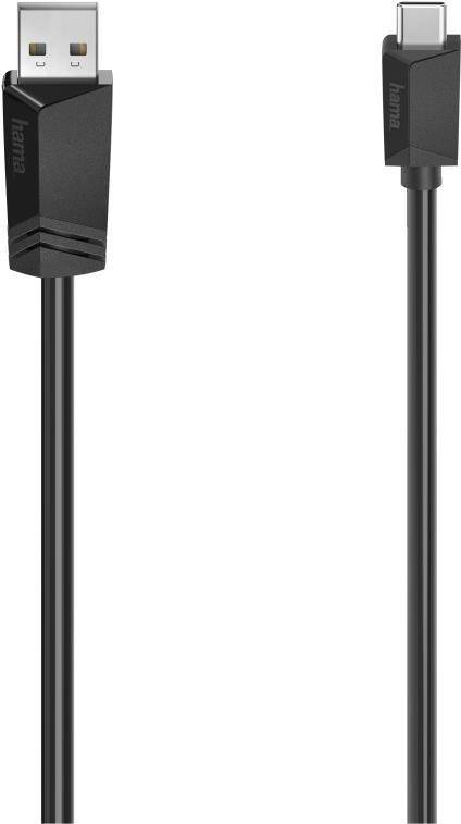 Hama USB-C Kabel 1,50m, 480 Mbit/s, Ladekabel schwarz