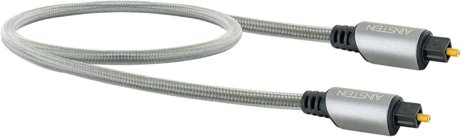 AINSTEIN Optisches Digital Audio Kabel 0,5m, TOSLINK Stecker <gt/> TOSLINK Stecker