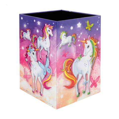 Papierkorb Karton Einhorn