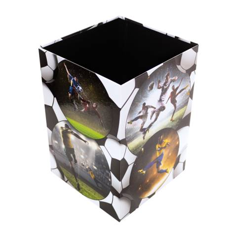 Papierkorb Karton Fussball