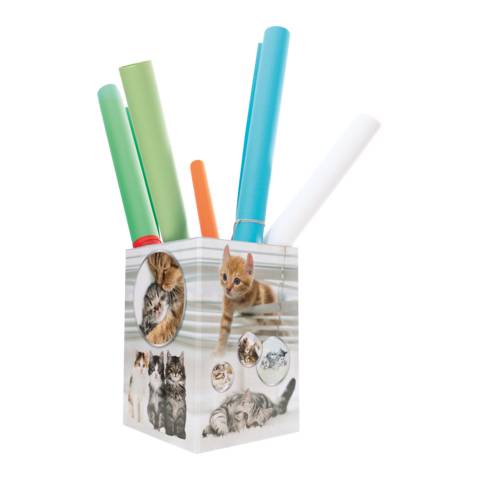 Papierkorb Karton Katzen