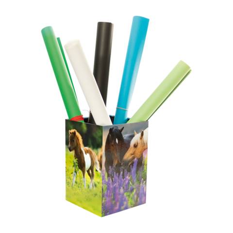 Papierkorb Karton Pferdewiese