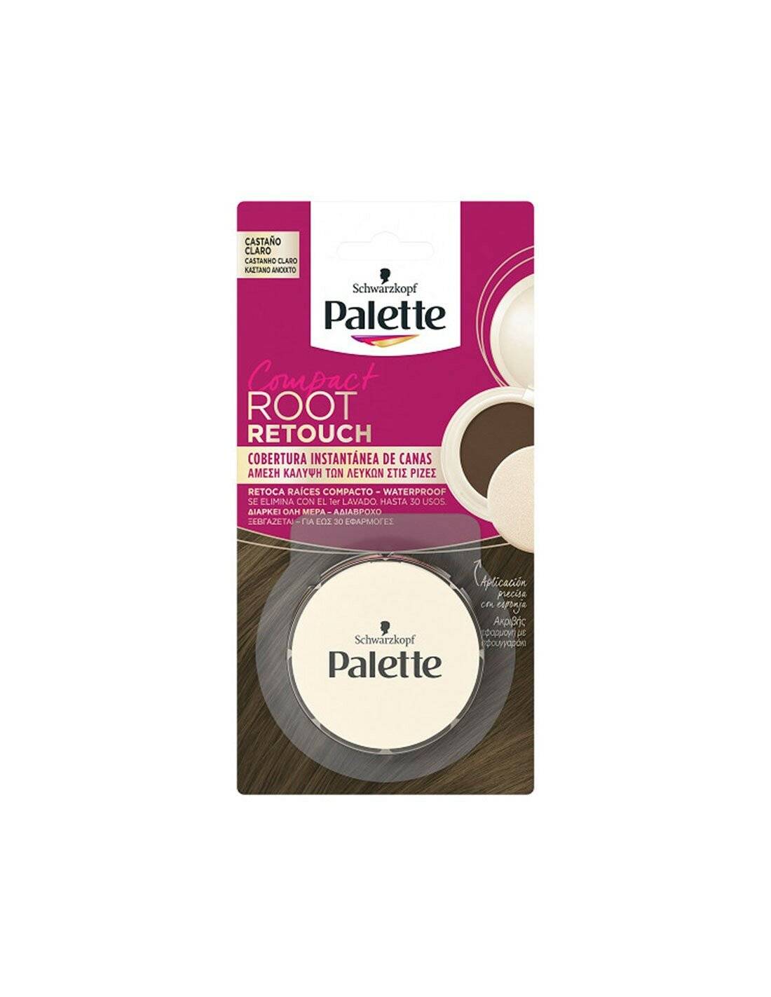 Schwarzkopf Tinte Pelo Palette Retoca Raicces Casta?o Claro