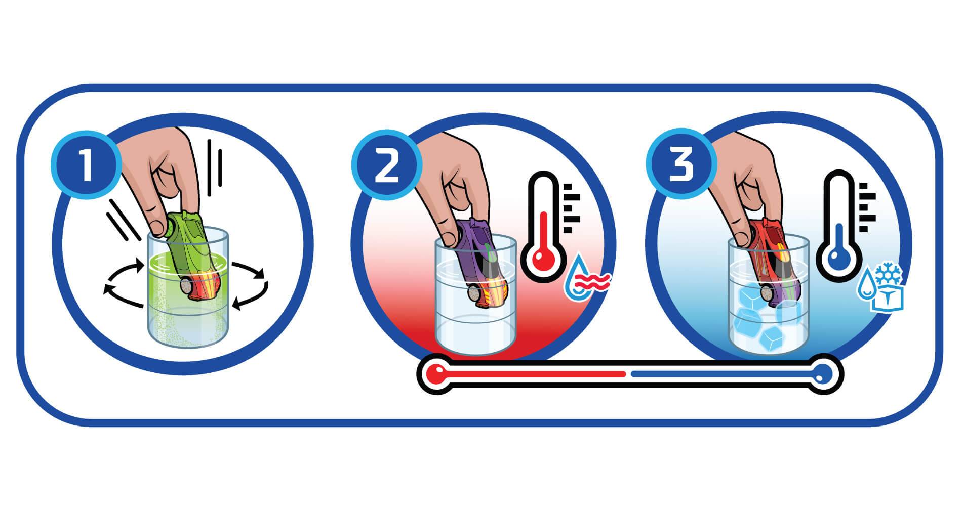 Mattel BHR15 - Hot Wheels 1:64 Die-Cast Color Shifters Sortiment