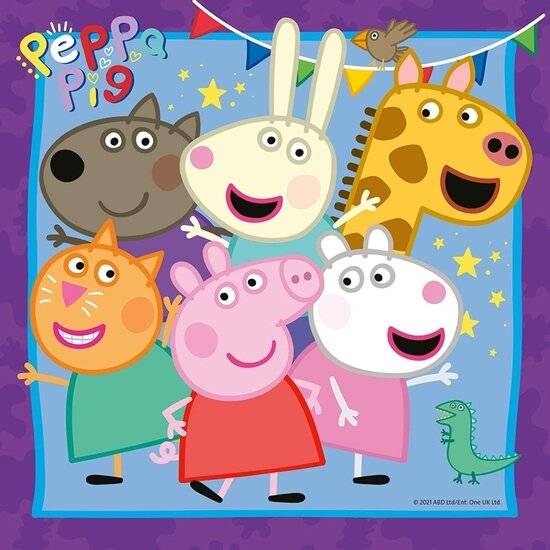 Kinderpuzzle Peppas Familie und Freunde (3x 49 Teile)