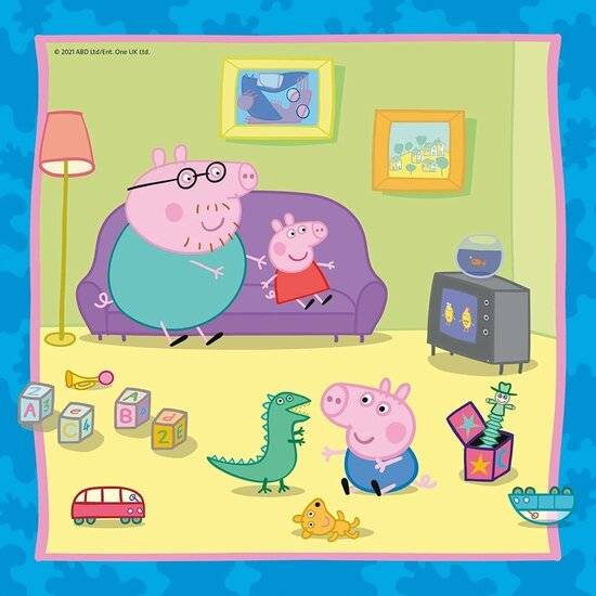 Familie und Freunde von Peppa Pig Jigsaw Puzzle, 3x49tlg.
