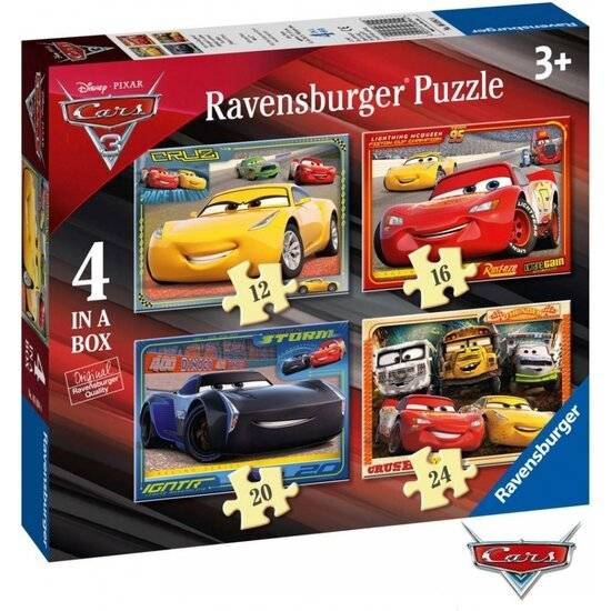 Disney Cars 3 Puzzle, 4in1
