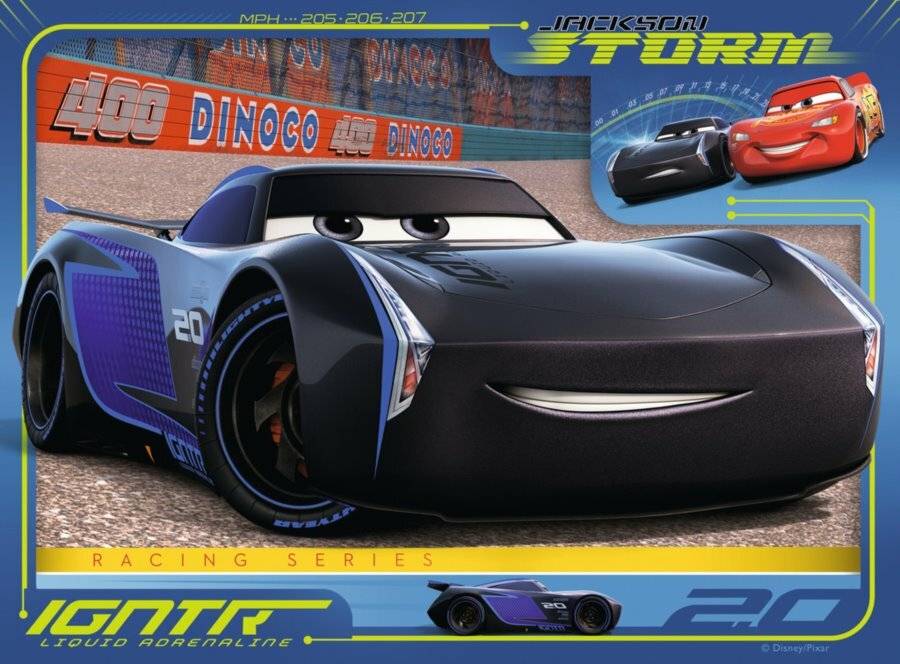 Disney Cars 3 Puzzle, 4in1