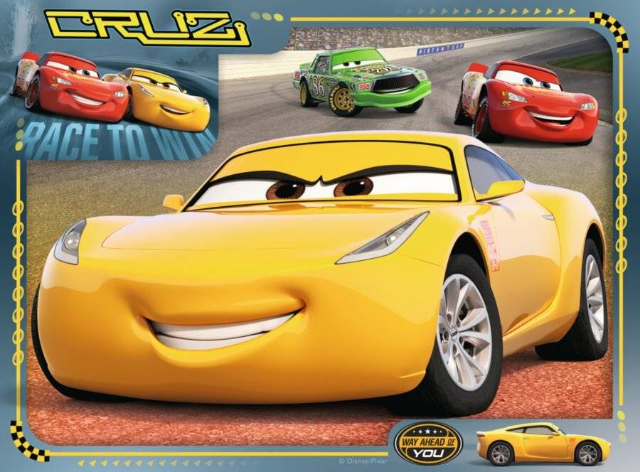 Disney Cars 3 Puzzle, 4in1