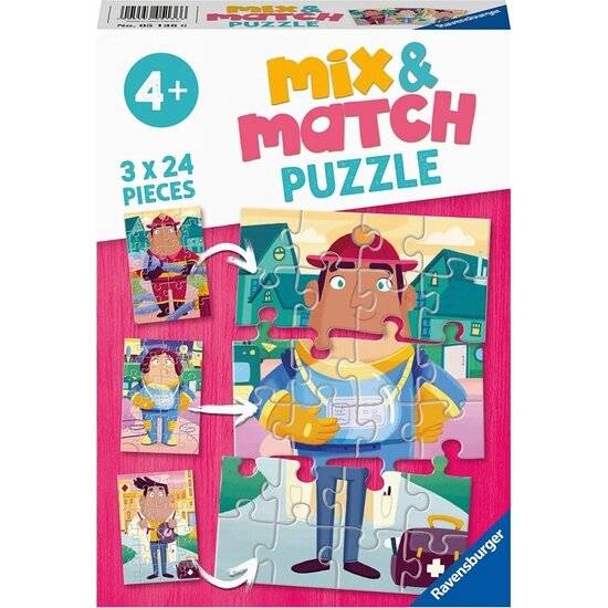 RAVENSBURGER Puzzle Mix&Match: Mein Lieblingsberuf 3x24 Teile