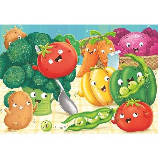 RAVENSBURGER Puzzle Fettes Obst 2x24 Teile