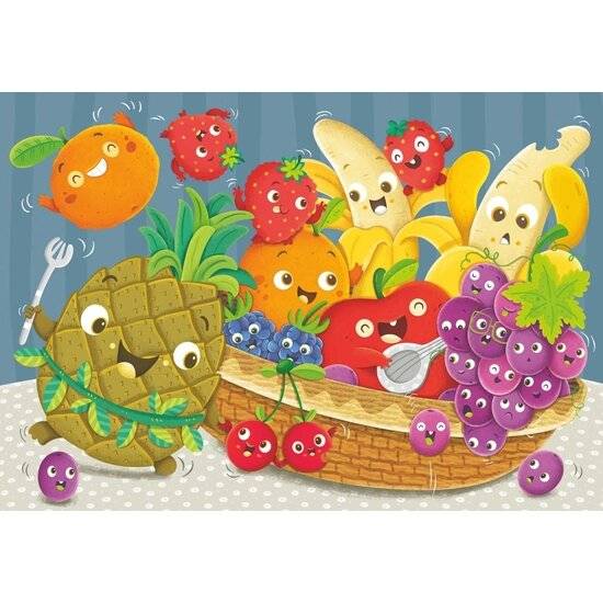 RAVENSBURGER Puzzle Fettes Obst 2x24 Teile