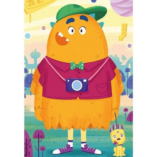 RAVENSBURGER Puzzle Mix&Match: Lustiges Monster 3x24 Teile