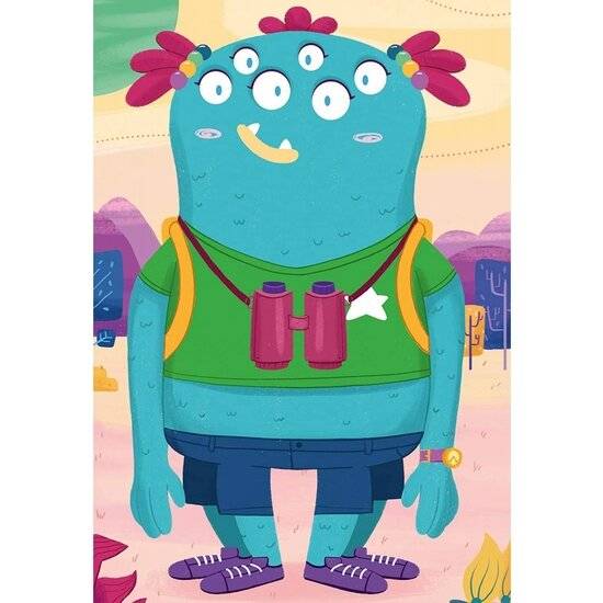 RAVENSBURGER Puzzle Mix&Match: Lustiges Monster 3x24 Teile