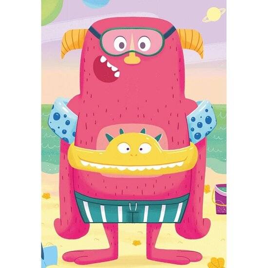 RAVENSBURGER Puzzle Mix&Match: Lustiges Monster 3x24 Teile