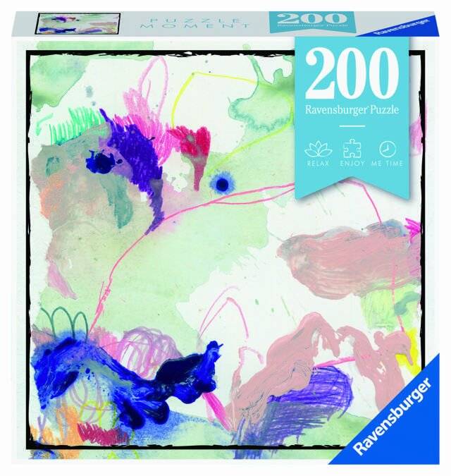 RAVENSBURGER Puzzle Moment: farbenfrohes Plätschern 200 Teile
