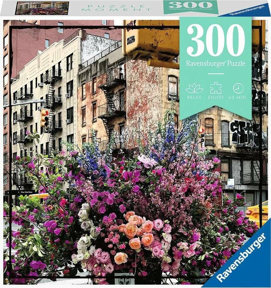 RAVENSBURGER Puzzle Moment: Blumen in New York 300 Teile