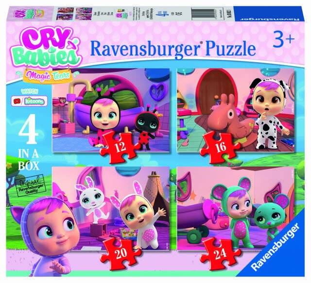 RAVENSBURGER Puzzle Cry Babies: Magische Tränen 4in1 (12,16,20,24 Teile)