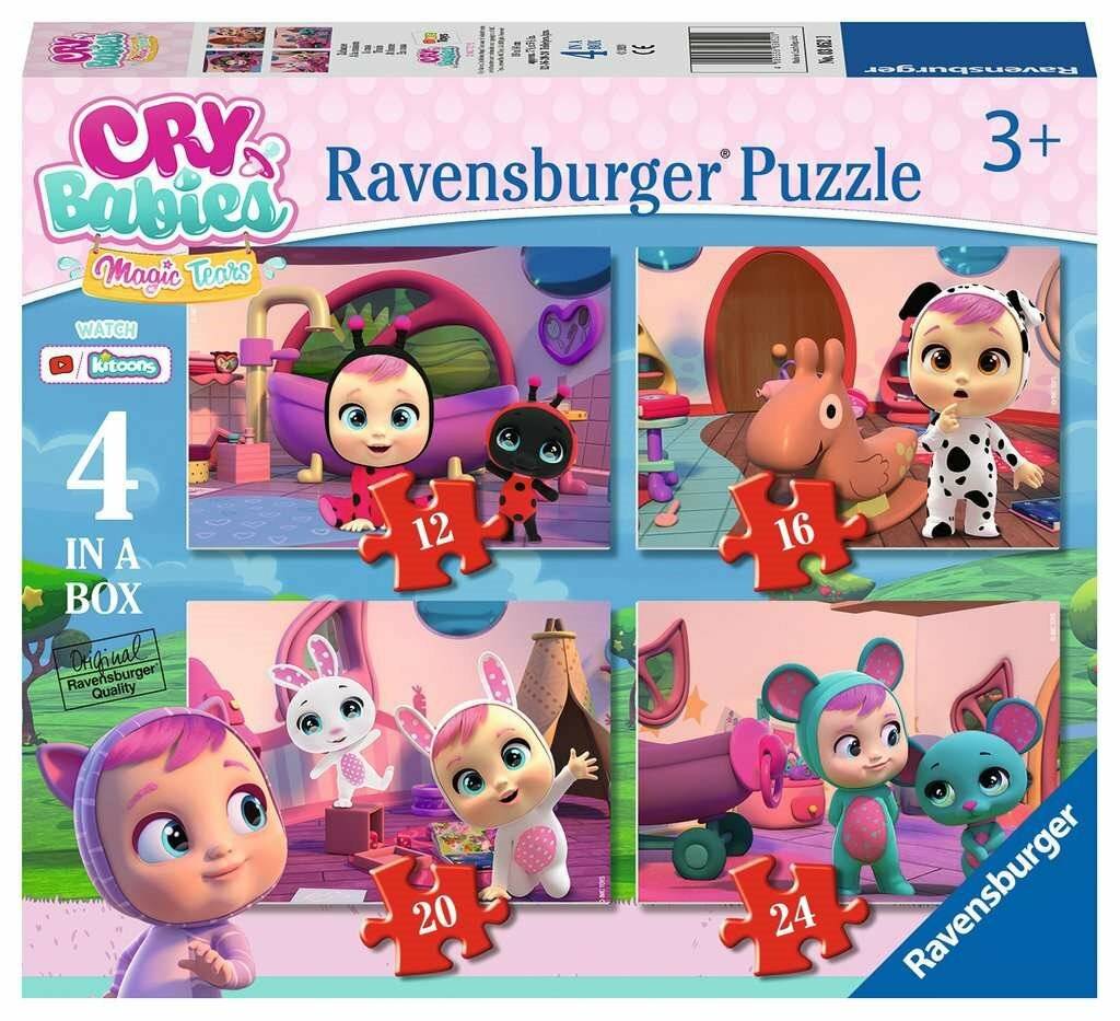 RAVENSBURGER Puzzle Cry Babies: Magische Tränen 4in1 (12,16,20,24 Teile)