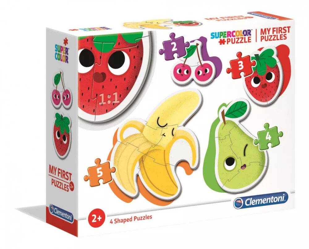 CLEMENTONI Mein erstes Obst-Puzzle 4in1 (2,3,4,5 Teile)