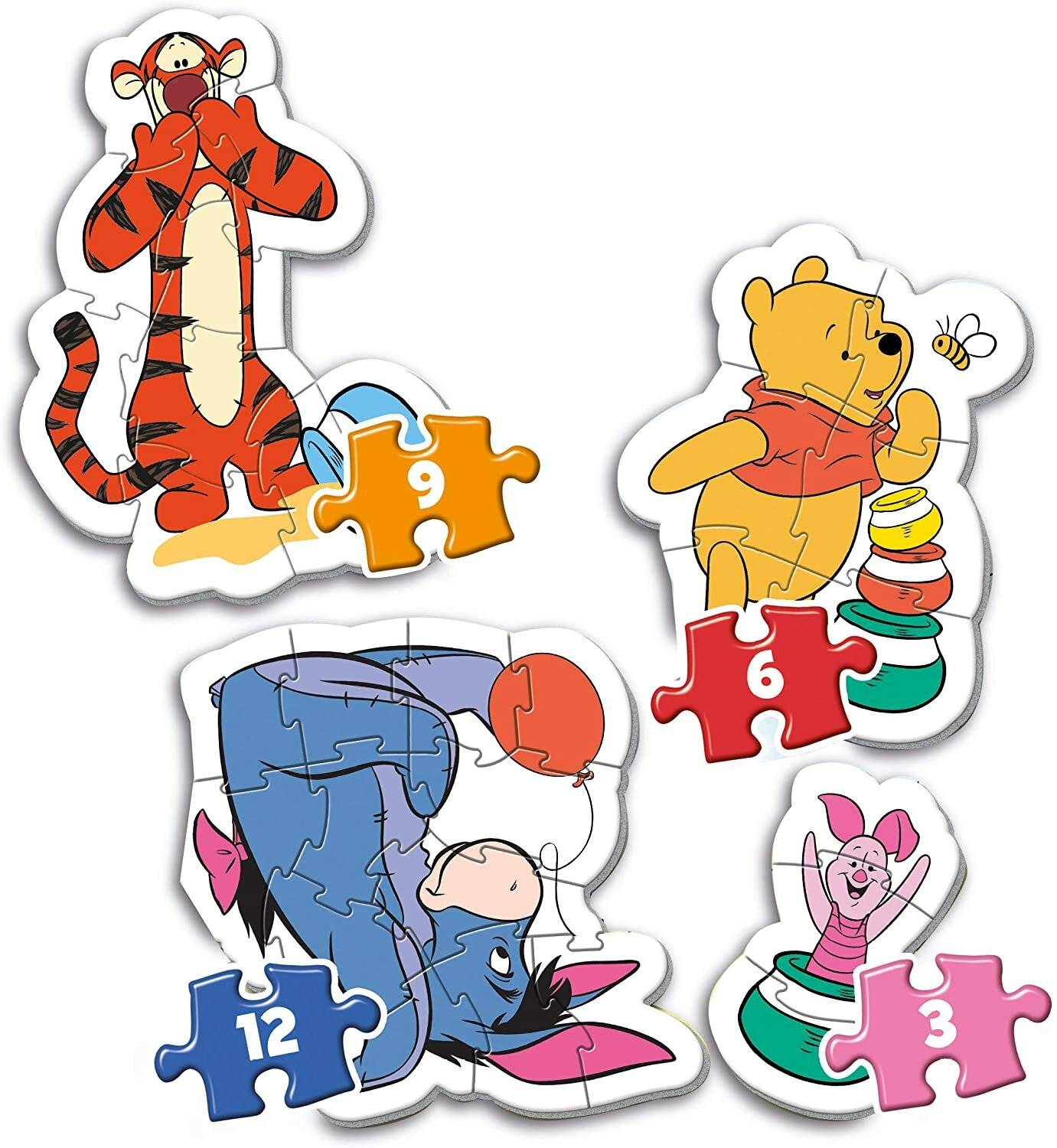 CLEMENTONI Mein erstes Winnie the Pooh Puzzle 4in1 (2,3,4,5 Teile)