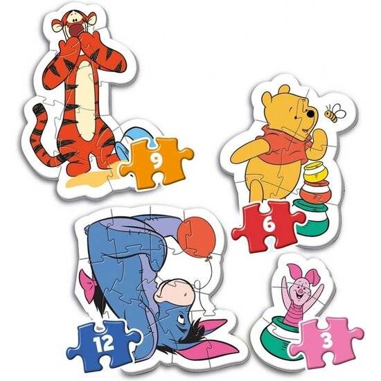 CLEMENTONI Mein erstes Winnie the Pooh Puzzle 4in1 (2,3,4,5 Teile)