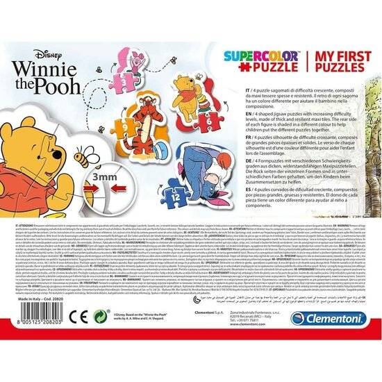 CLEMENTONI Mein erstes Winnie the Pooh Puzzle 4in1 (2,3,4,5 Teile)